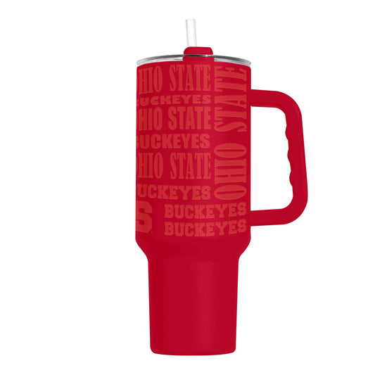 Ohio State 40oz Replay Powder Coat Tumbler - Logo Brands - Flyclothing LLC
