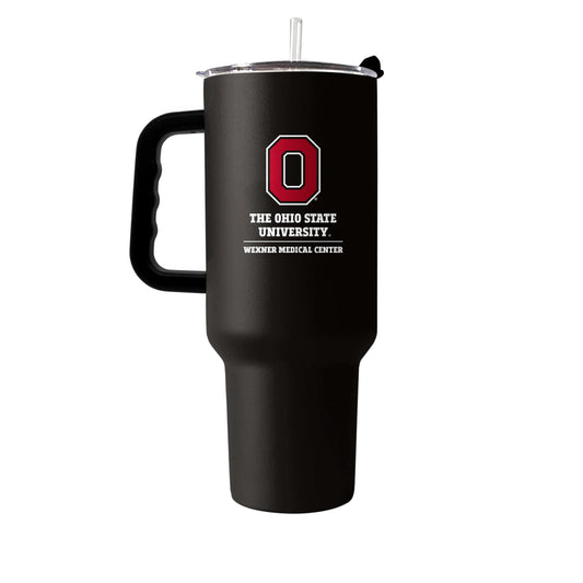 Ohio State Wexner Medical Center Black 40oz Powder Coat Tumbler - Logo Brands - Flyclothing LLC