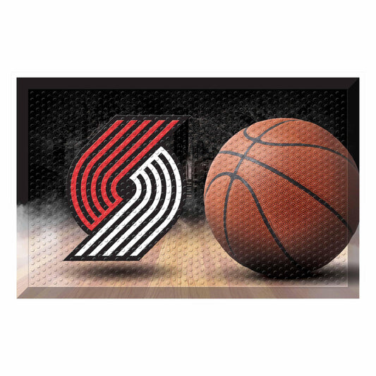 Portland Trail Blazers Rubber Scraper Door Mat - Portland Trail Blazers