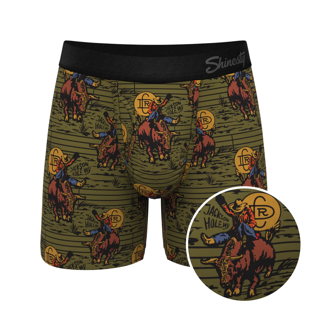 The 1912 | Western Shinesty x Diamond Cross Ranch Ball Hammock® Pouch Underwear With Fly - Shinesty - Flyclothing LLC
