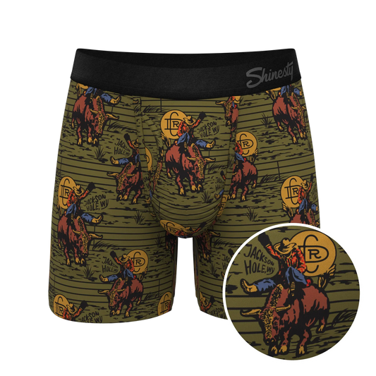 The 1912 | Western Shinesty x Diamond Cross Ranch Ball Hammock® Pouch Underwear With Fly - Shinesty - Flyclothing LLC