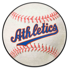 Philadelphia Athletics Baseball Rug - 27in. Diameter - Philadelphia Athletics