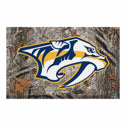 Nashville Predators Rubber Scraper Door Mat Camo - Nashville Predators