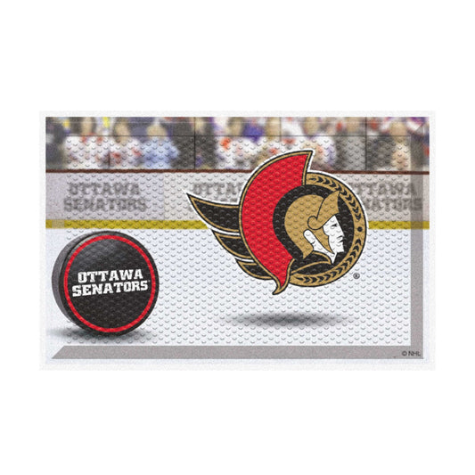 Ottawa Senators Rubber Scraper Door Mat - Ottawa Senators