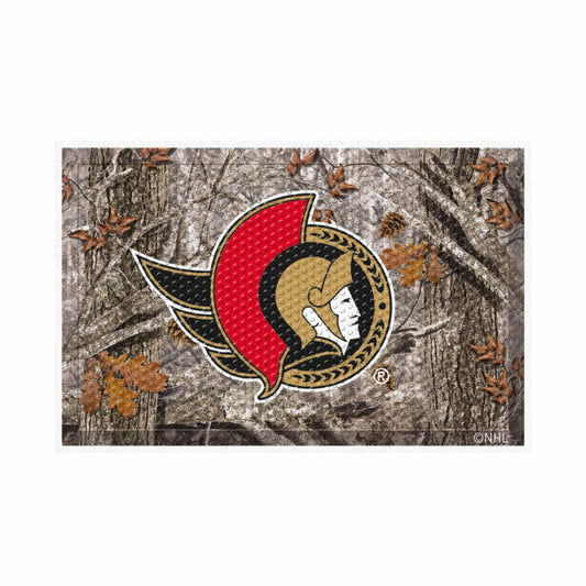 Ottawa Senators Rubber Scraper Door Mat Camo - Ottawa Senators