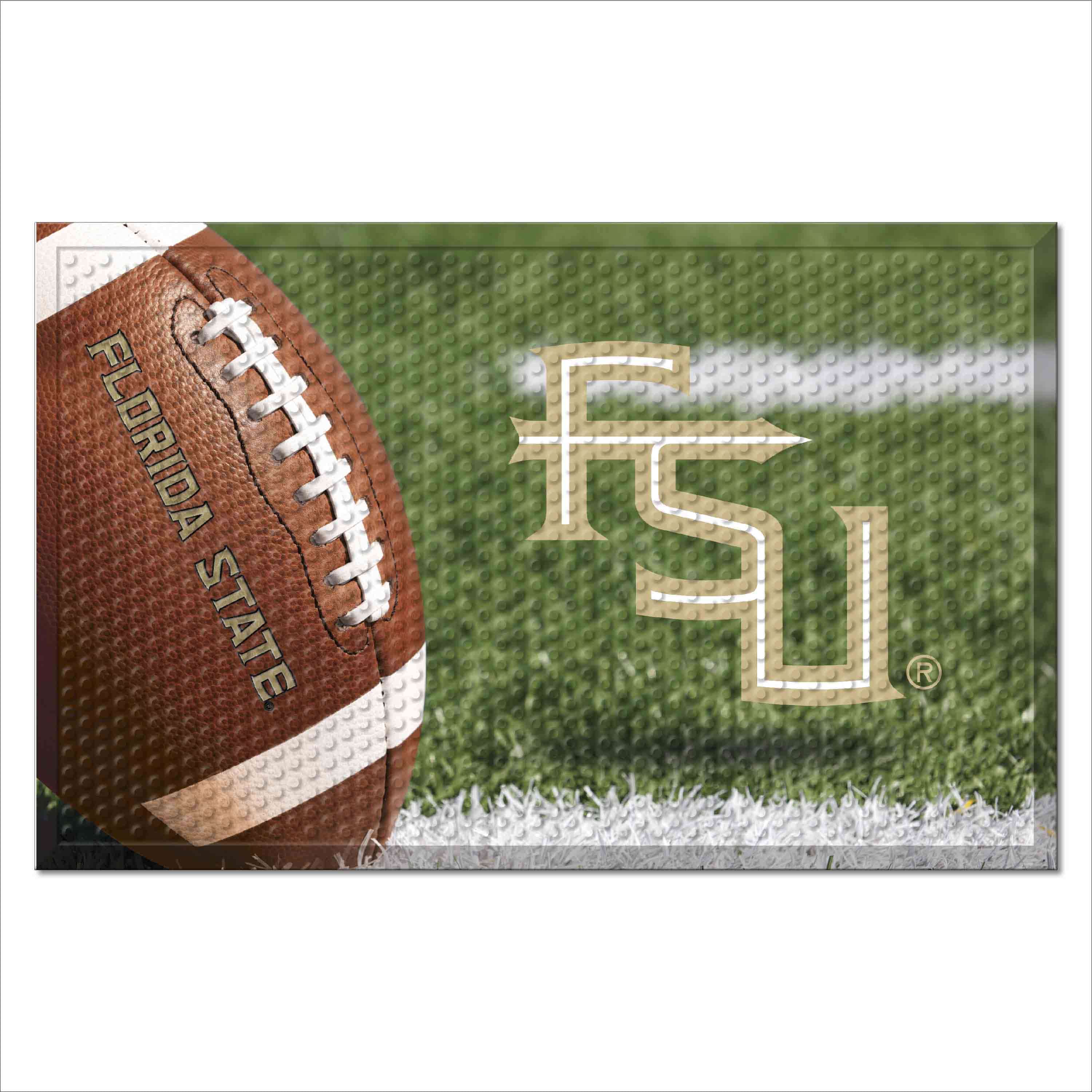 Florida State Seminoles Rubber Scraper Door Mat - Florida State