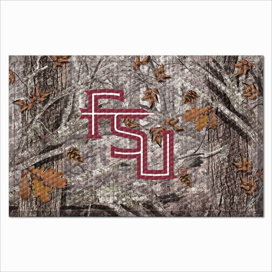 Florida State Seminoles Rubber Scraper Door Mat Camo - Florida State