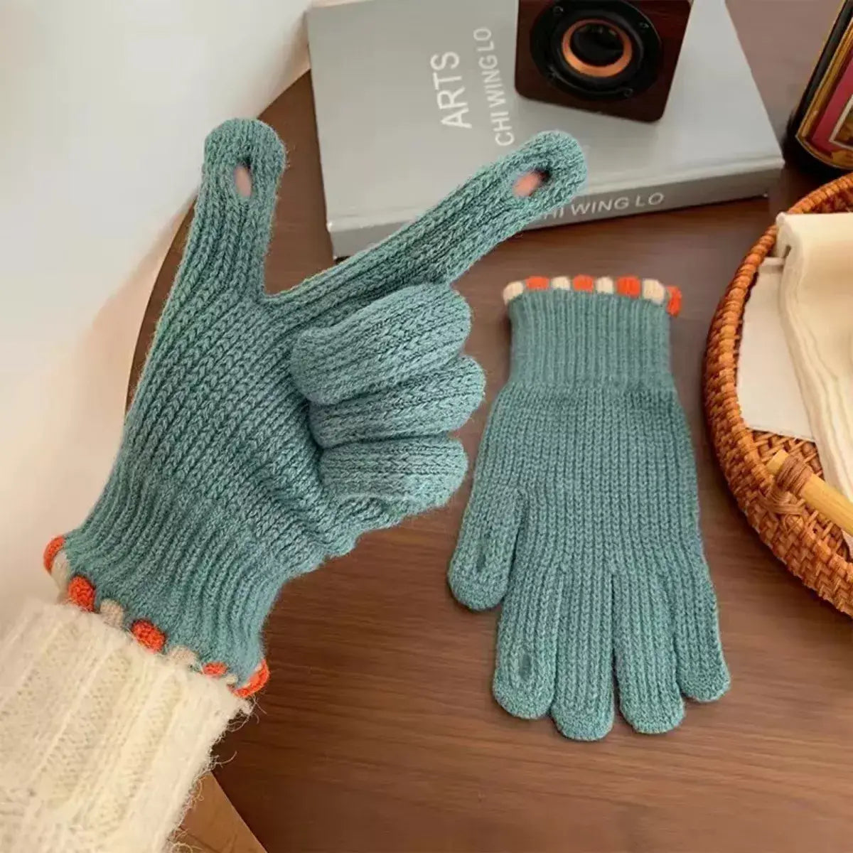 Lightweight Knitted Gloves - Trendsi - Flyclothing LLC