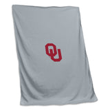 Oklahoma Gray Sweatshirt Blanket (Screened)