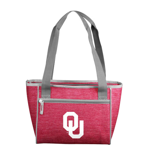 Oklahoma Crosshatch 16 Can Cooler Tote - Logo Brands - Flyclothing LLC