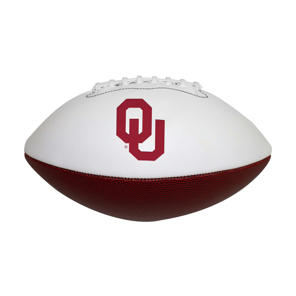Oklahoma Full Size Debossed Autograph Football - Logo Brands - Flyclothing LLC