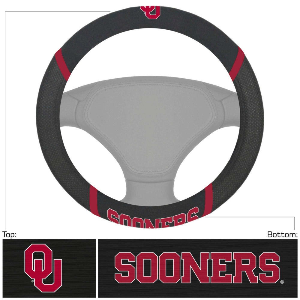 University of Oklahoma Steering Wheel Cover - Logo Brands - Flyclothing LLC