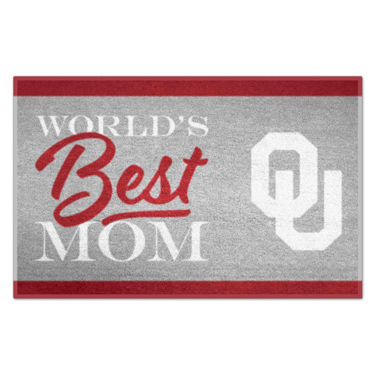 University of Oklahoma Starter Mat - World's Best Mom - Logo Brands - Flyclothing LLC
