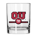 Oklahoma 14oz Letterman Rocks Glass