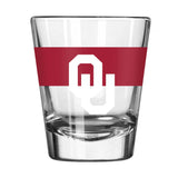 Oklahoma 2oz Colorblock Shot Glass - Logo Brands - Flyclothing LLC