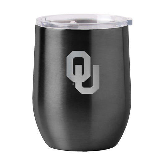 Oklahoma 16oz Stainless Curved Beverage - Logo Brands - Flyclothing LLC