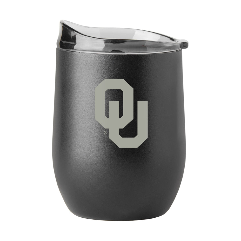 Oklahoma GunMetal 16oz Black Powder Curved Beverage