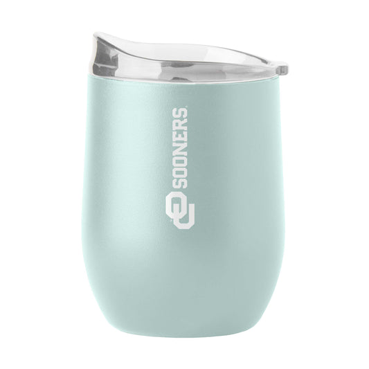 Oklahoma 16oz Vertical Powder Coat Curved Beverage - Logo Brands - Flyclothing LLC