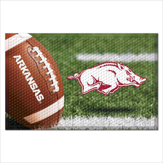 Arkansas Razorbacks Rubber Scraper Door Mat - Arkansas