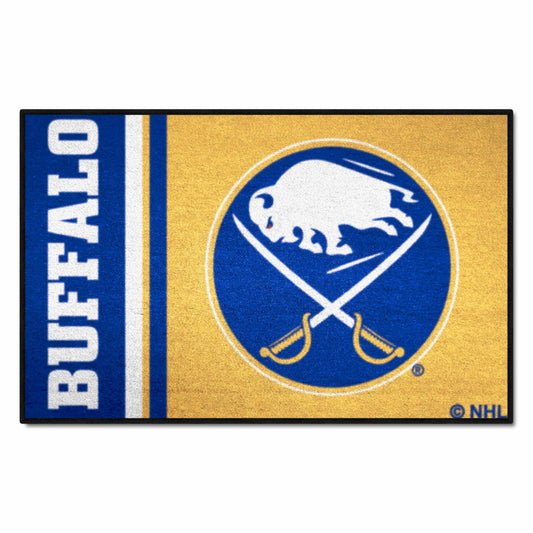 Buffalo Sabres Starter Mat Accent Rug - 19in. x 30in., Uniform Design - Buffalo Sabres