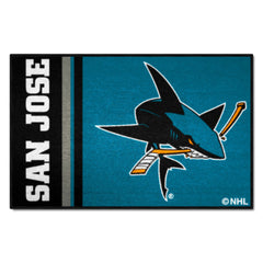 San Jose Sharks Starter Mat Accent Rug - 19in. x 30in., Uniform Design - San Jose Sharks