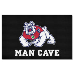 Fresno State Bulldogs Man Cave Ulti-Mat Rug - 5ft. x 8ft., Black - Fresno State
