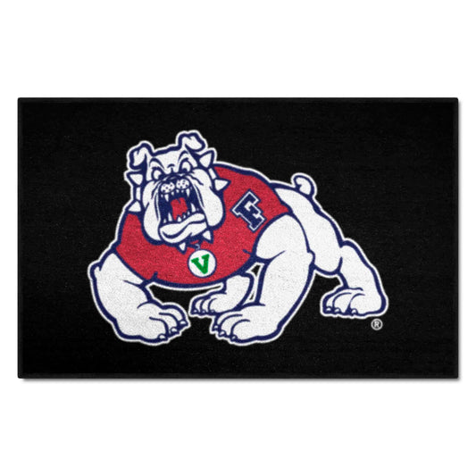 Fresno State Bulldogs Starter Mat Accent Rug - 19in. x 30in., Black - Fresno State