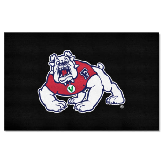 Fresno State Bulldogs Ulti-Mat Rug - 5ft. x 8ft., Black - Fresno State