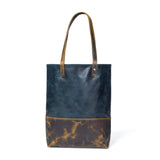 Blue Women's Leather Tote - Classy Leather Bags - Flyclothing LLC