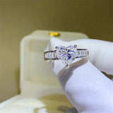 3 Carat Moissanite 925 Sterling Silver Ring - Trendsi - Flyclothing LLC