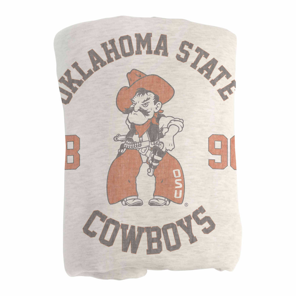 OK State Pistol Pete Sublimated Sweatshirt Blanket - Logo Brands - Flyclothing LLC