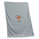 OK State Grey Pete Sweatshirt Blanket (Screened)