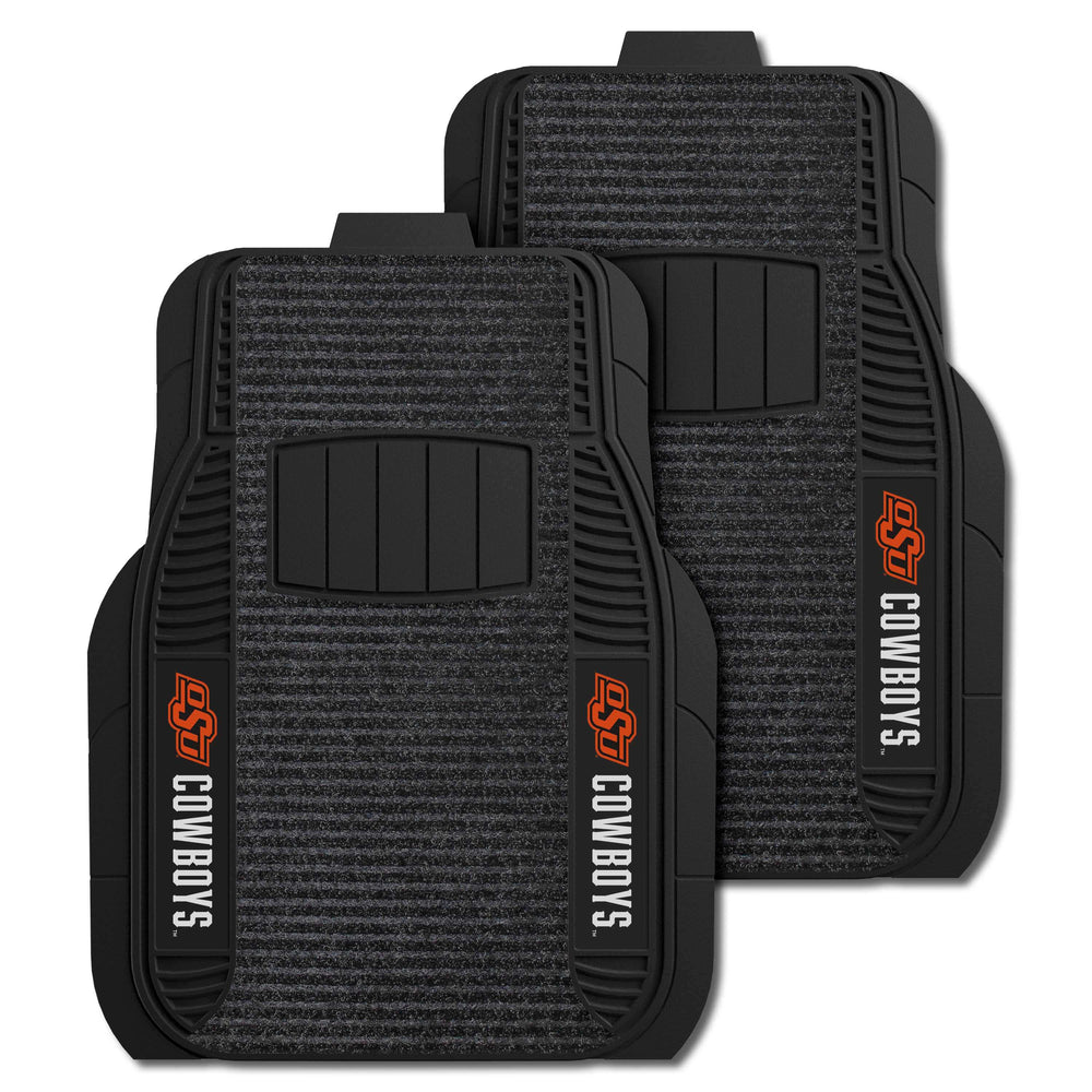Oklahoma State University 2-pc Deluxe Car Mat Set - Logo Brands - Flyclothing LLC