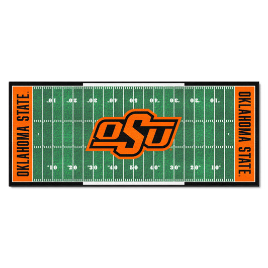 Oklahoma State University Football Field Runner - Logo Brands - Flyclothing LLC