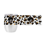 Oklahoma State 16oz Neutral Leopard Stainless Curved Beverage