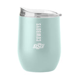 Oklahoma State 16oz Vertical Powder Coat Curved Beverage