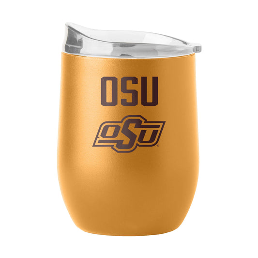 Oklahoma State 16oz Huddle Powder Coat Curved Beverage - Logo Brands - Flyclothing LLC