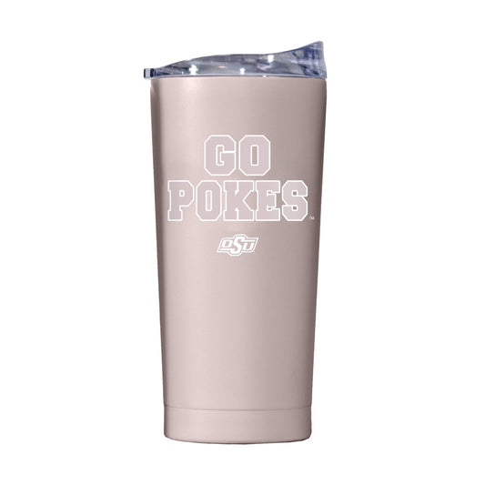 Oklahoma State 20oz Stencil Powder Coat Tumbler - Logo Brands - Flyclothing LLC