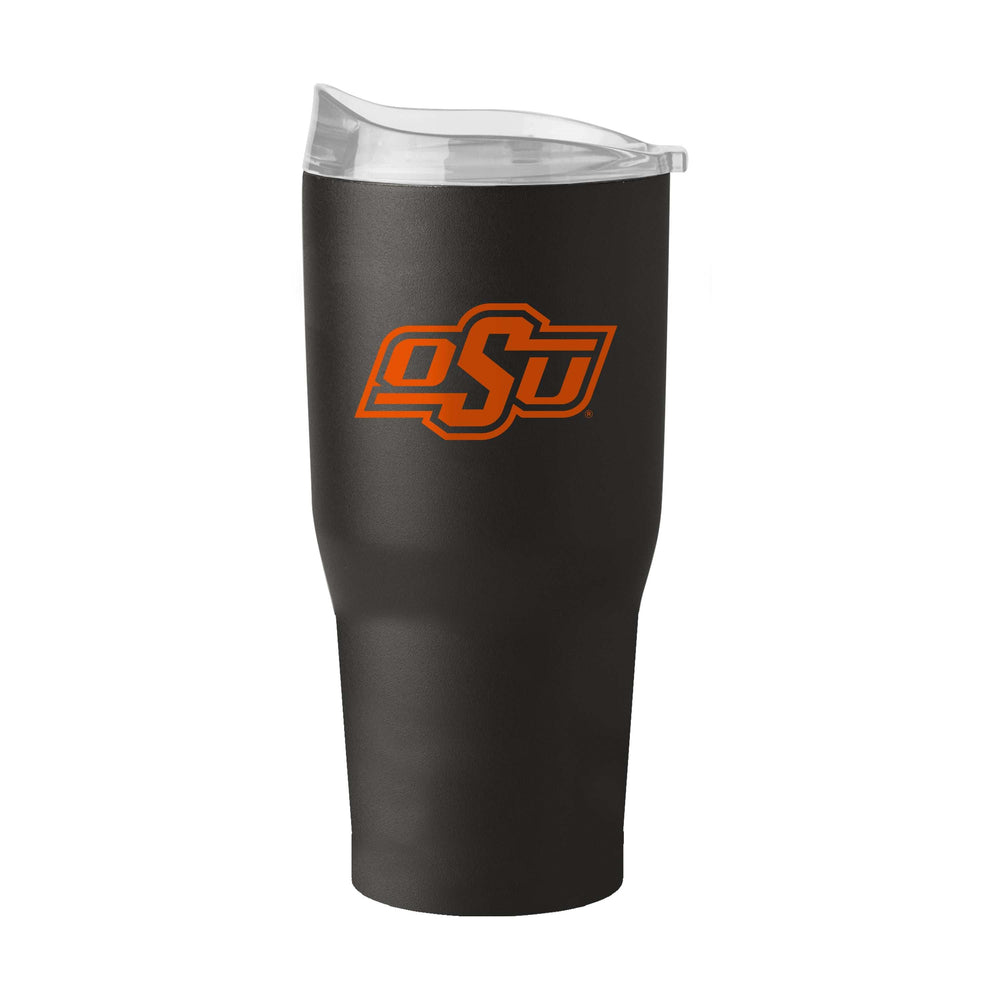 OK State Black 30oz Gameday Powder Coat Tumbler - Logo Brands - Flyclothing LLC