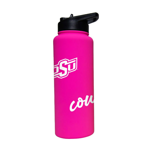 OK State 34oz Electric Bold Soft Touch Quencher - Logo Brands - Flyclothing LLC