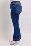 Judy Blue Full Size High Rise Flare Jeans with Pockets Plus Size - Trendsi - Flyclothing LLC