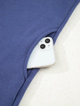 Fleece Lined Adjustable Drawstring Oversize Tunic Hoodie - Trendsi - Flyclothing LLC