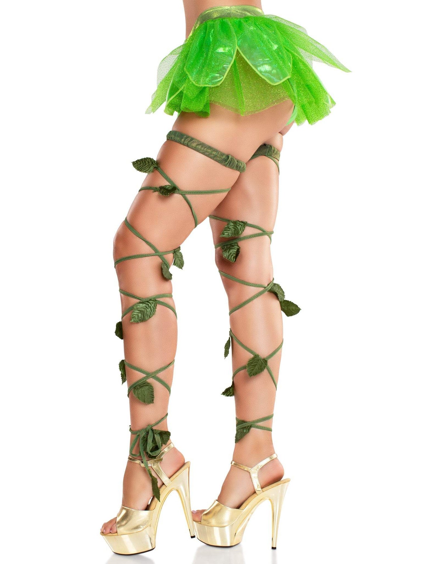 Ivy Shimmer Garter Leg Wraps - Leg Avenue - Flyclothing LLC