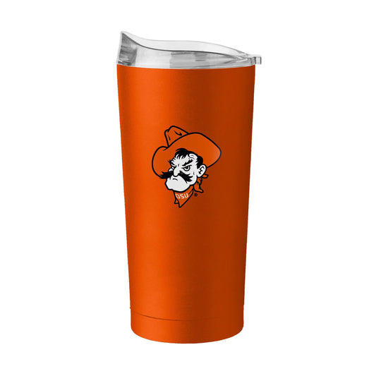 Oklahoma State Pistol Pete 20oz Logo Powder Coat Tumbler - Logo Brands - Flyclothing LLC