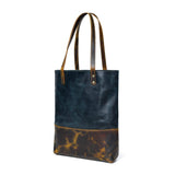 Blue Women's Leather Tote - Classy Leather Bags - Flyclothing LLC