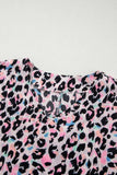 Leopard V-Neck T-Shirt - Trendsi - Flyclothing LLC