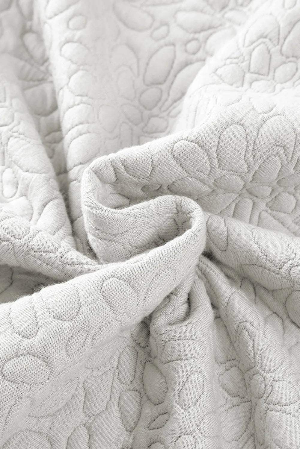 Baseball Collar Floral Quilted Jacket - Trendsi - Flyclothing LLC
