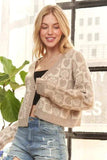 ADORA Button Down Crop Sweater Cardigan - Trendsi - Flyclothing LLC