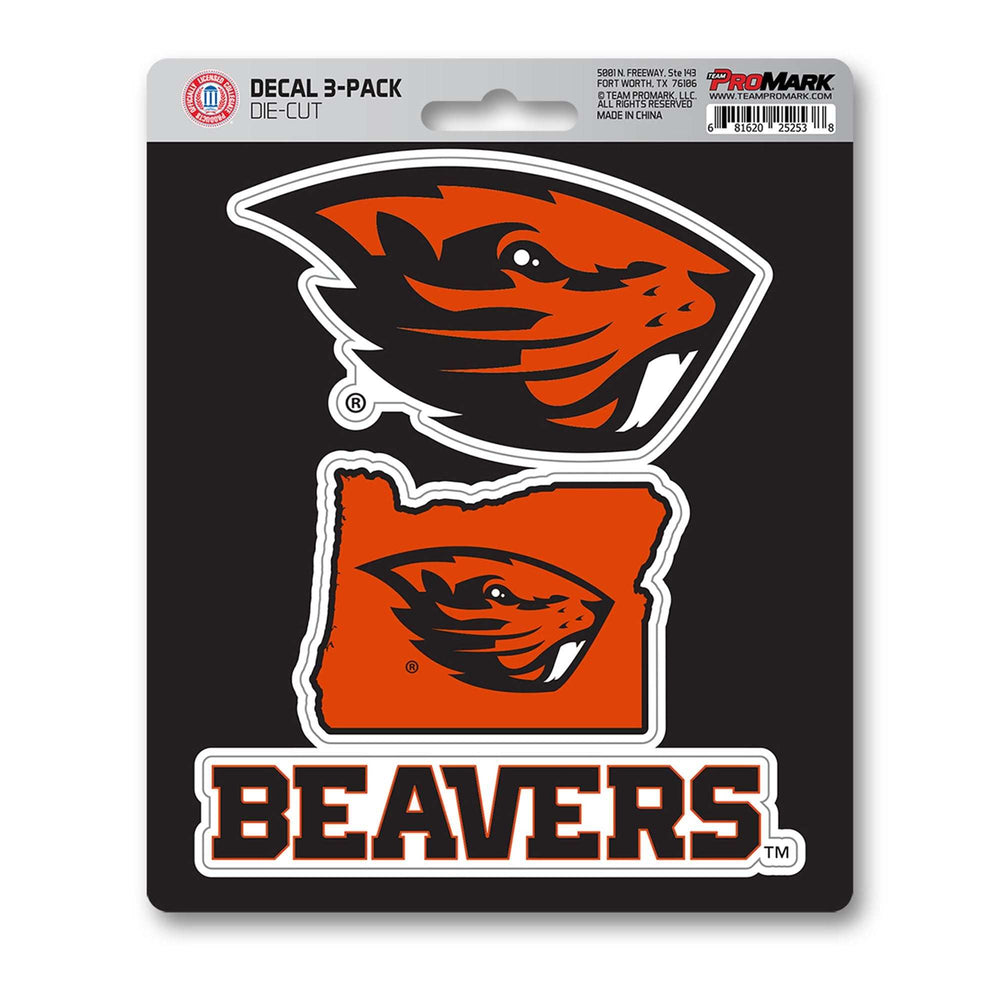 Oregon State University Decal 3-pk - Logo Brands - Flyclothing LLC