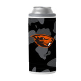 Oregon St Black Camo 12oz Slim Can Coolie